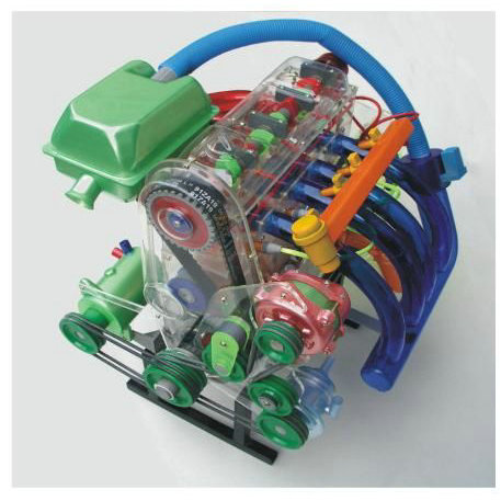 桑塔納發(fā)動(dòng)機(jī)機(jī)體解剖模型