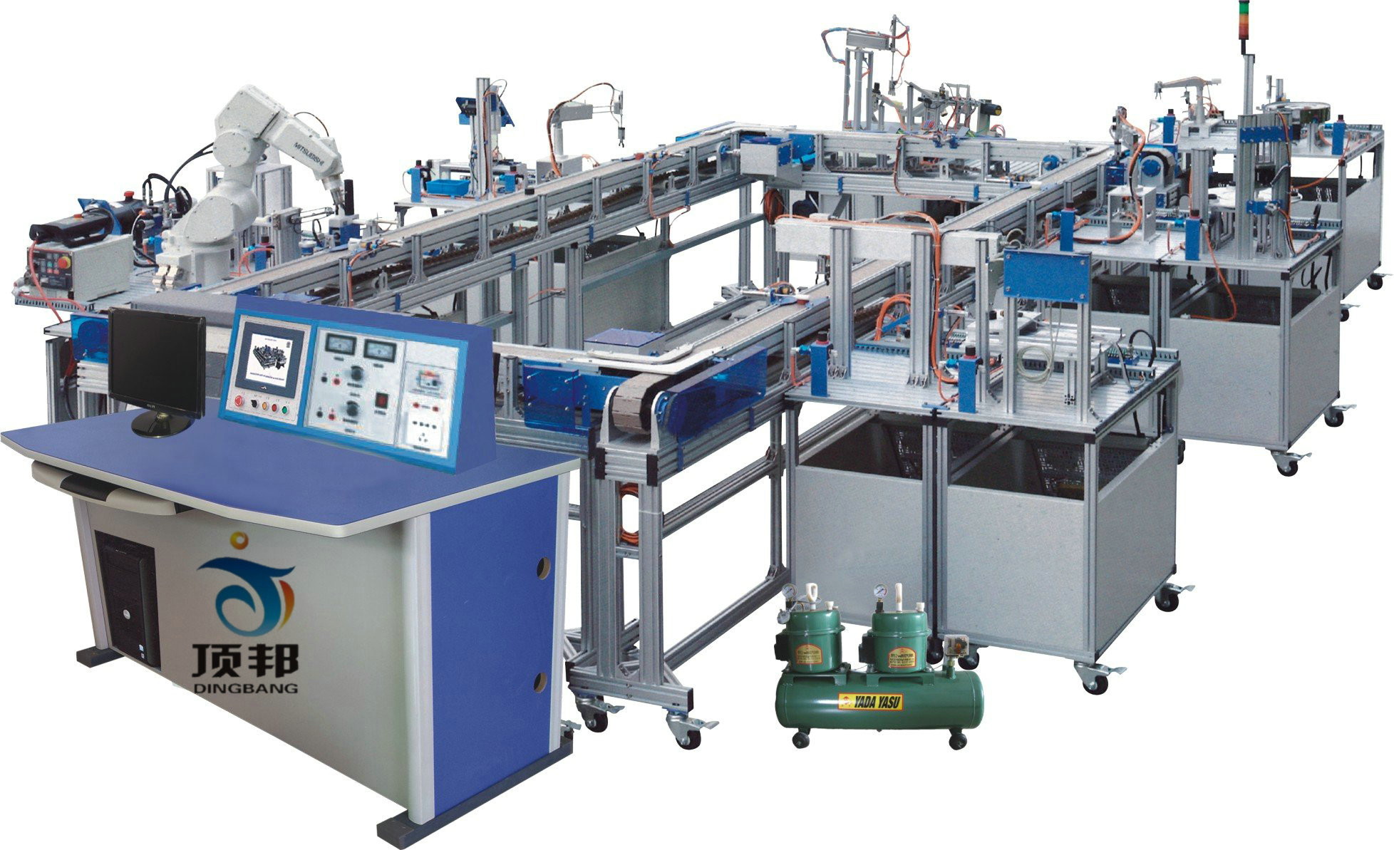 模塊式柔性自動(dòng)環(huán)形生產(chǎn)線實(shí)驗(yàn)系統(tǒng)(工程型)