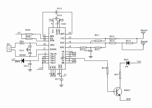 電話模塊電原理圖