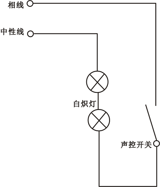 聲控開(kāi)關(guān)控制樓梯燈電路