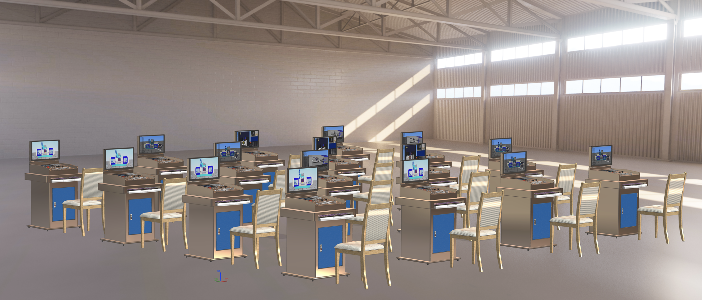 多系統(tǒng)數(shù)控理實一體化實訓(xùn)平臺