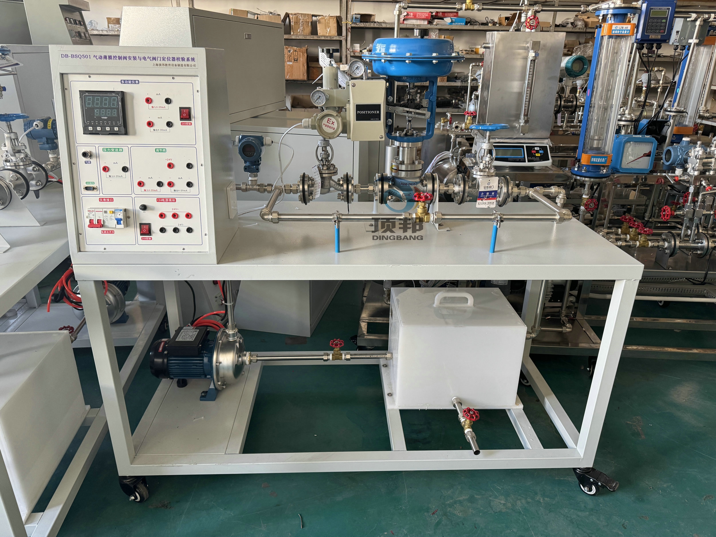 氣動薄膜控制閥安裝與電氣閥門定位器校驗(yàn)系統(tǒng)