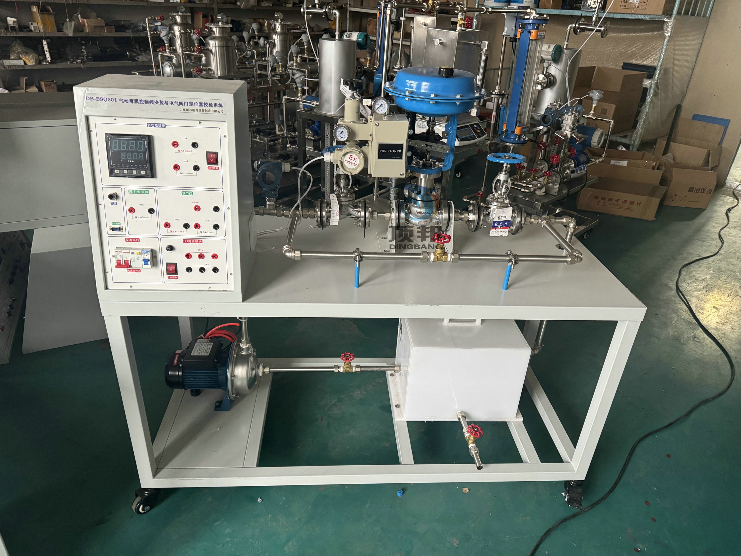 氣動薄膜控制閥安裝與電氣閥門定位器校驗(yàn)系統(tǒng)
