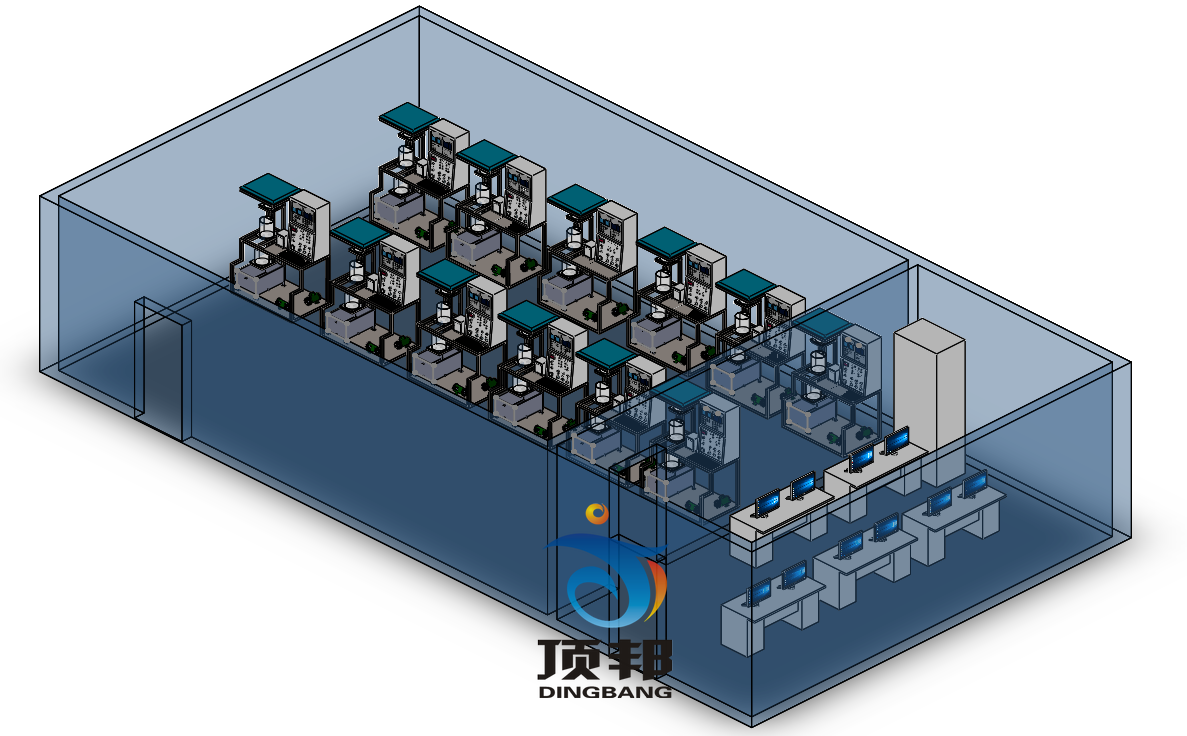 實驗室整體三維效果圖