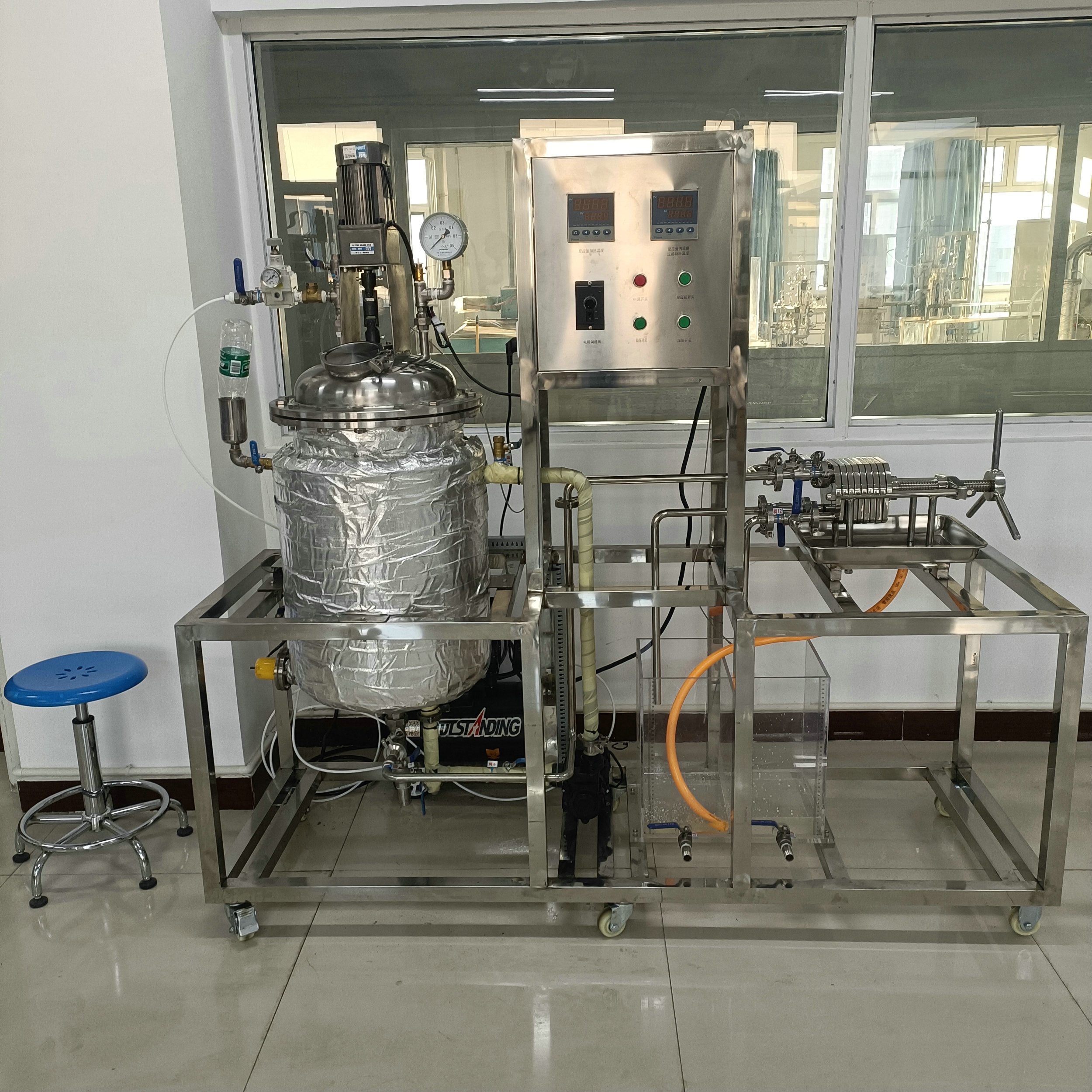 板框過濾反應(yīng)釜組合實(shí)驗(yàn)裝置